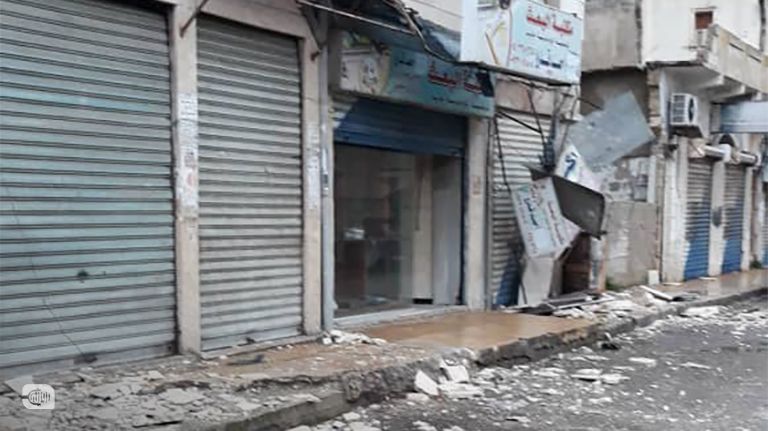 صورة من مدينة جبلة بعد زلزال 6 شباط